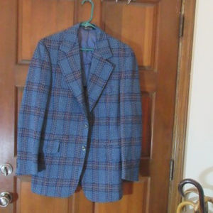 MEN'S BLUE BROWN GRAY JACKET COAT by PARK LANE 42R